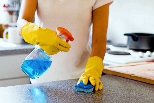 Cleaning booking confirmation and customer responsibility concept