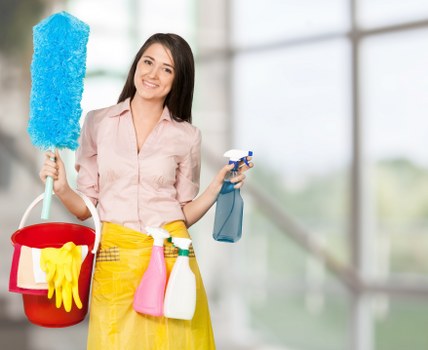 Commercial washroom and kitchen cleaning in a local business property