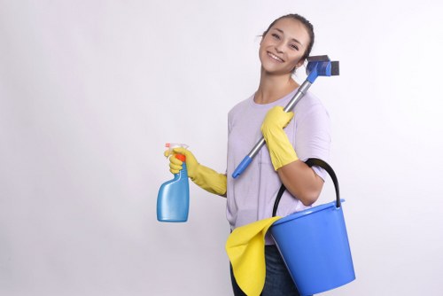 Charity reuse partnership with donated cleaning-related items